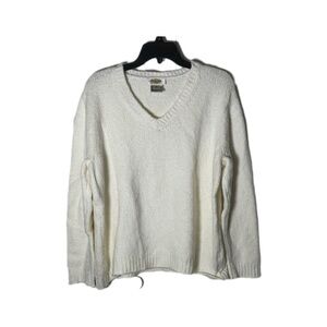 Talbots Women's Cream V-Neck Sweater